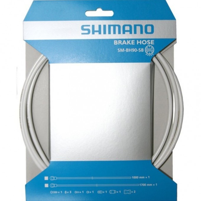 Гидролиния SHIMANO BH90-SBW, 1700мм, обрезной, цвет белый, TL-BH61 ISMBH90SBW170 Гидролиния SHIMANO BH90-SBW, 1700мм, обрезной, цвет белый, TL-BH61 ISMBH90SBW170