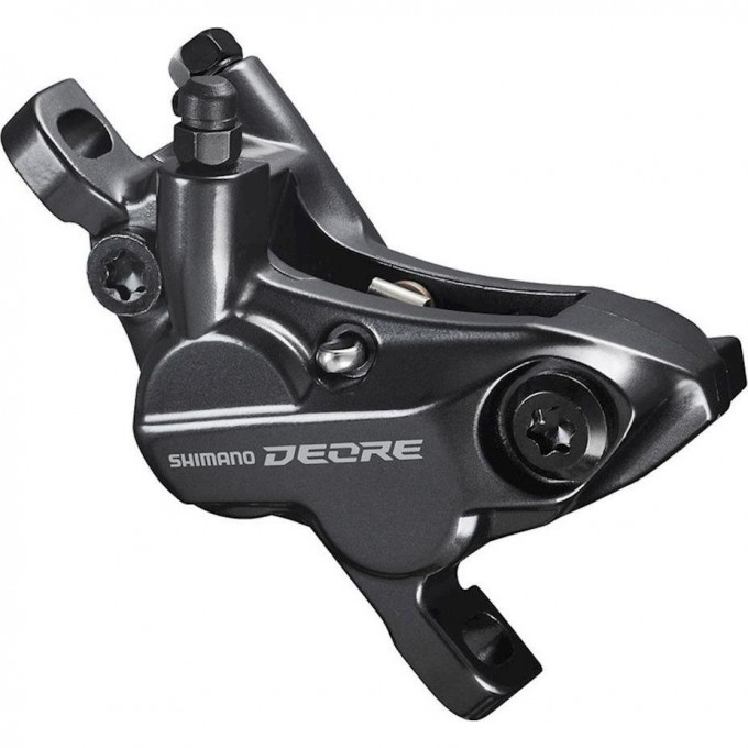 Калипер гидравлика SHIMANO M6120, POST MOUNT, полимерные колодки G03S без кулера, без адаптера EBRM6120MPRX