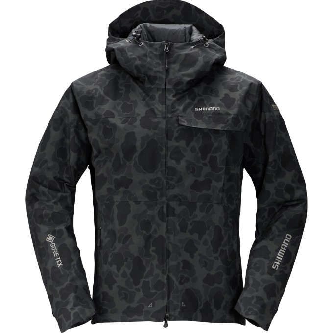 Куртка утеплённая SHIMANO RB-01JS GORE-TEX чёрный камуфляж M 59YRB01JS65 Куртка утеплённая SHIMANO RB-01JS GORE-TEX чёрный камуфляж M 59YRB01JS65