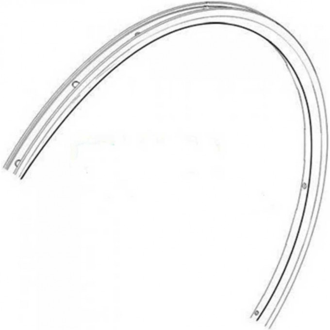 Обод SHIMANO для WH-R501/R501A, 24 отверстия, задний, черный EWHRIM2URDBC Обод SHIMANO для WH-R501/R501A, 24 отверстия, задний, черный EWHRIM2URDBC