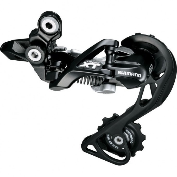 Переключатель задний SHIMANO XT, M781, GS, 10 скоростей, черный IRDM781GSL Переключатель задний SHIMANO XT, M781, GS, 10 скоростей, черный IRDM781GSL