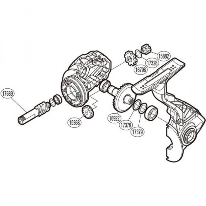 Запчасть для катушки SHIMANO GEAR SET набор шестеронок главной пары PK0361 Запчасть для катушки SHIMANO GEAR SET набор шестеронок главной пары PK0361