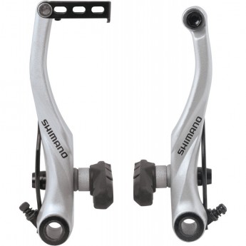 Тормоз v-br SHIMANO ALIVIO, T4000, задние, колодки S65T, серебро